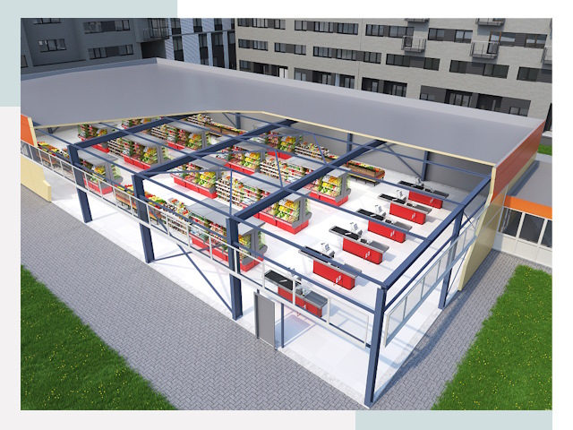 Строительство магазинов в Сыктывкар от 619 руб. за м²