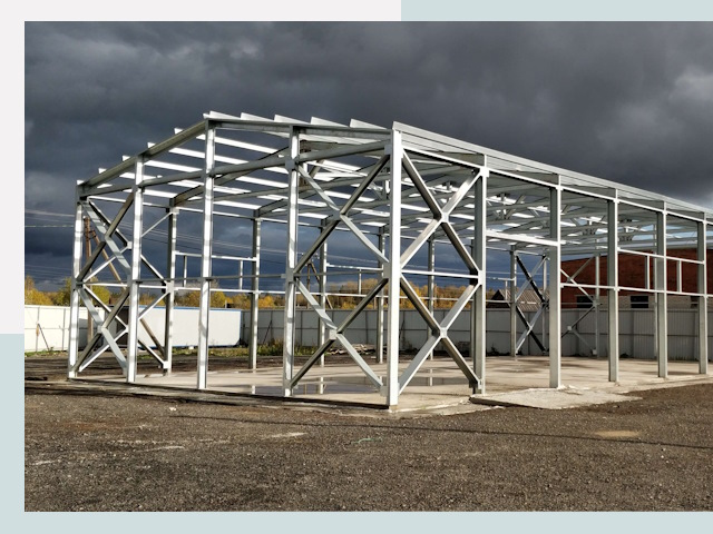 Двускатные ангары в Сыктывкар от 619 руб. за квадрат