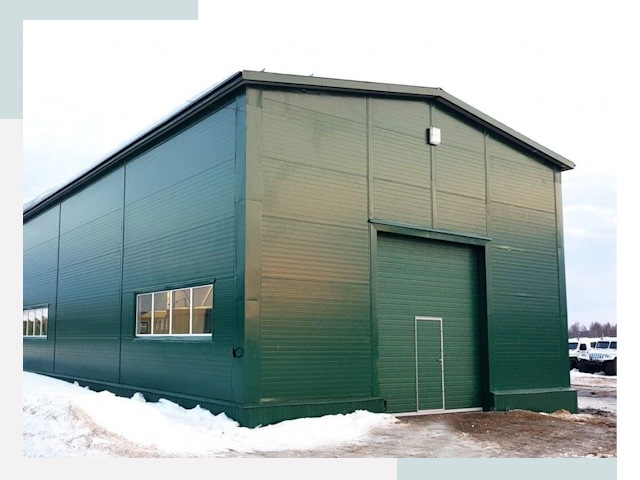 Двускатные ангары в Сыктывкаре