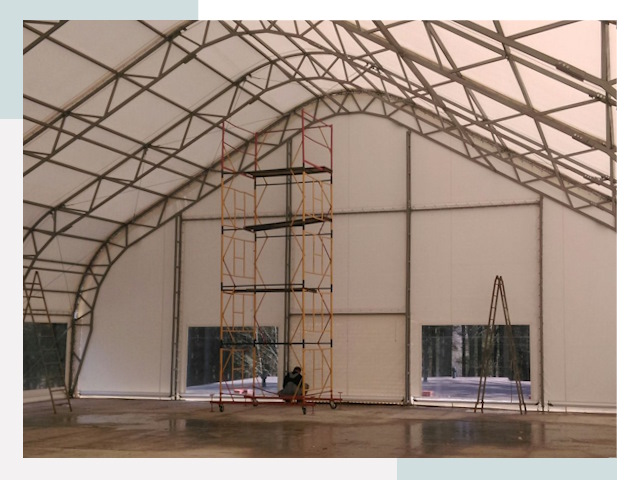 Шатровые ангары в Сыктывкаре