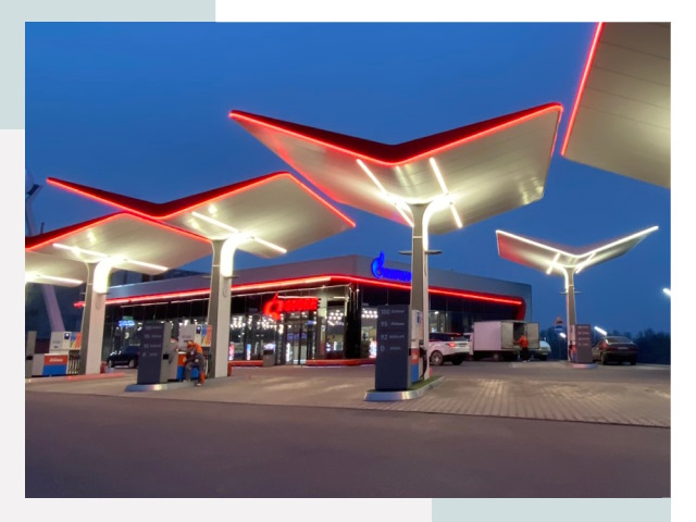 Навесы для АЗС в Сыктывкаре