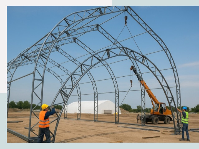 Монтаж ангаров в Сыктывкаре от 619 руб. - Надежно и быстро