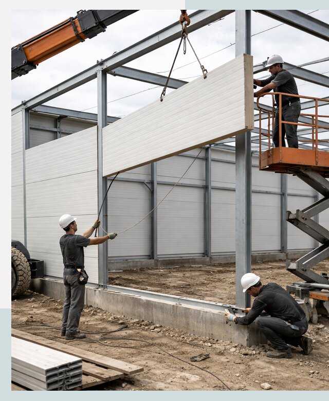 Строительство складов из сэндвич панелей в Сыктывкаре под ключ